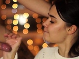 New Year’s Eve Party with a Big-Titted Brunette Teen