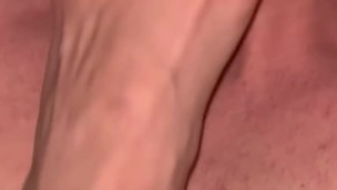 Slave licking my feet