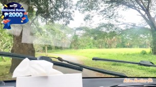 UBER DRIVER COULDN’t RESIST ASKING FOR A BLOWJOB. RISKY PUBLIC OUTDOOR BLOWJOB CUM IN MOUTH